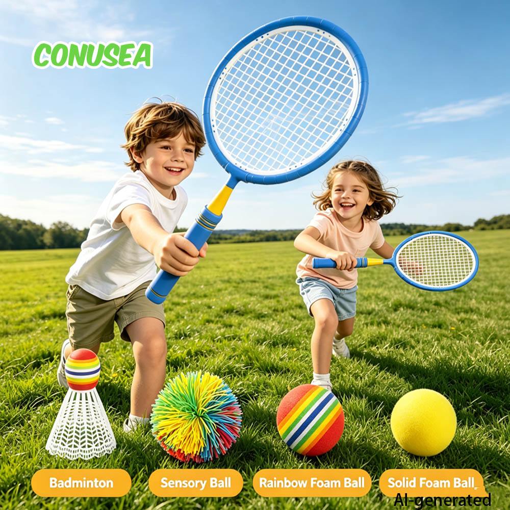 Badminton Game Pc - Kinderbadminton- en tennisracketset voor buitenspelen, kindersportartikelen