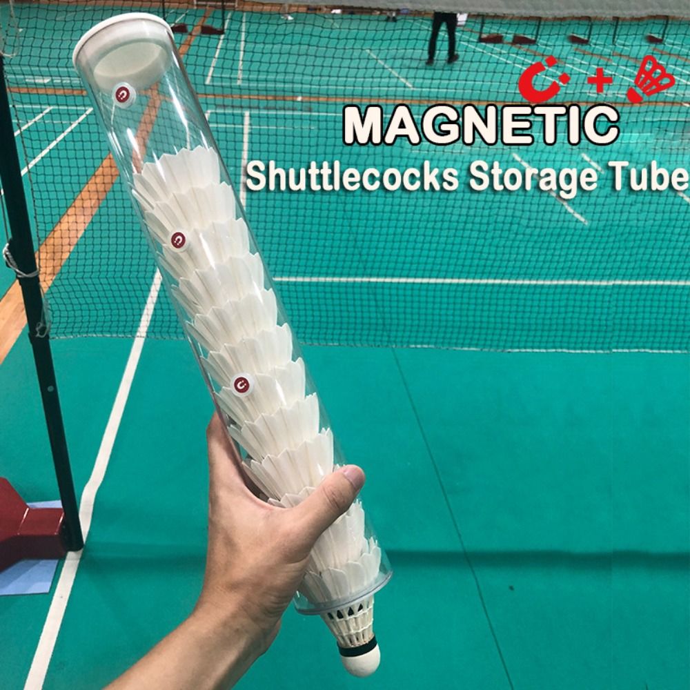 Badminton Youtube - Magnetische shuttles Opbergbuis Vat Transparante badmintoncilinder